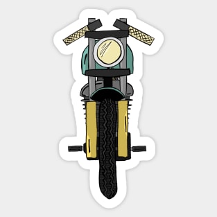 Cafe Racer - Front View Sticker